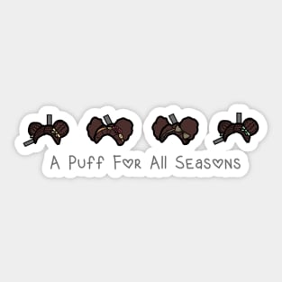 Paper Doll Puffballs -- Natural Hair Sticker